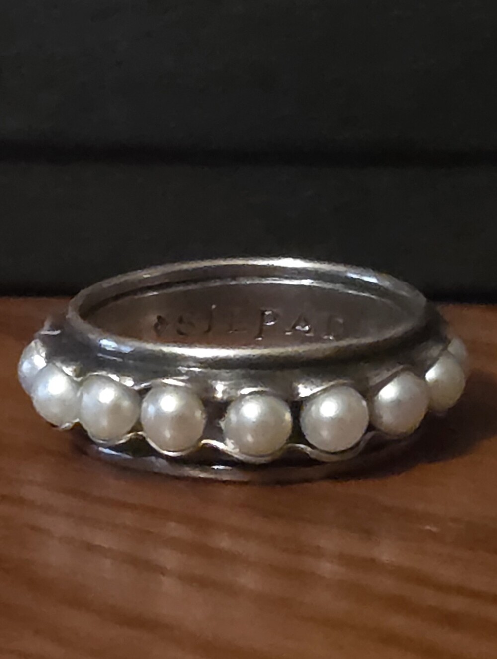 Silpada Sterling Silver & Pearl Band Ring